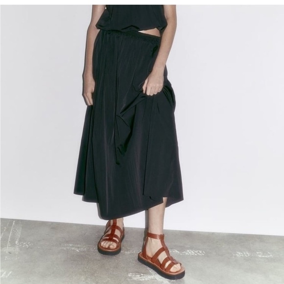 NWOT! Zara SZ 40 /9, brown leather fisherman sandals. - Picture 2 of 13